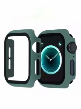 Coque+Film Protection d'écran en Verre trempé Pour iWatch 40mm